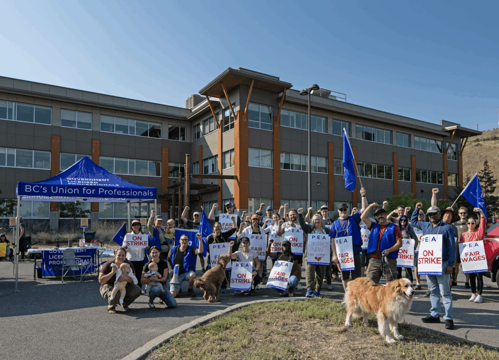 on strike for fair wages
